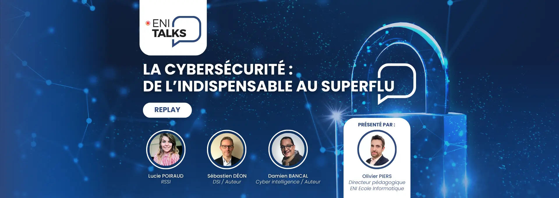 Actualités Webinaires - Replay ENI Talks Cybersécurité