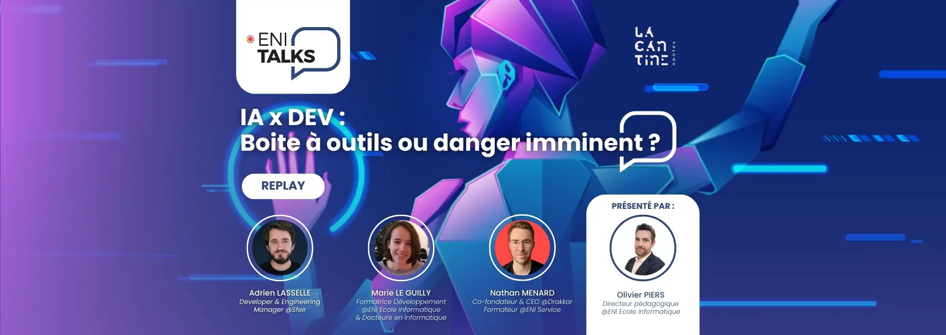 Actualités Webinaires - Replay ENI Talks IA x DEV