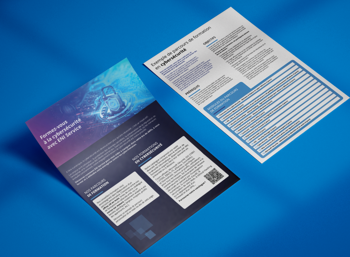 Documentation - Plaquette de présentation du parcours de formation en cybersécurité
