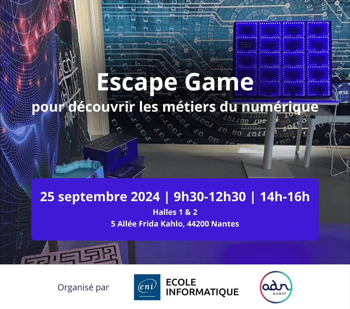 Nantes Digital Week - Escape Game pour découvrir les Métiers du Numérique
