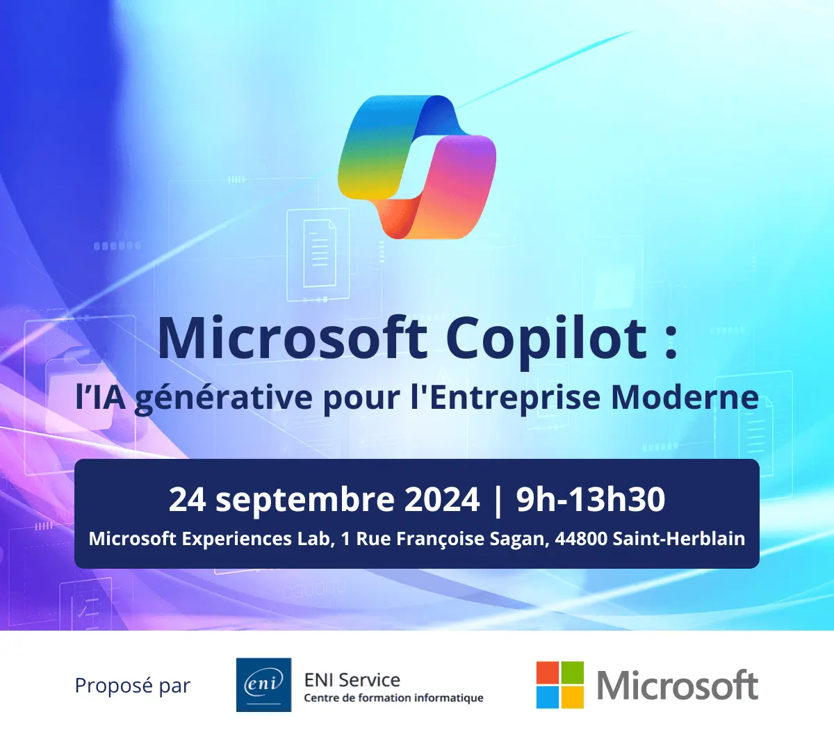 Nantes Digital Week - Microsoft Copilot : l'IA générative pour l'Entreprise Moderne
