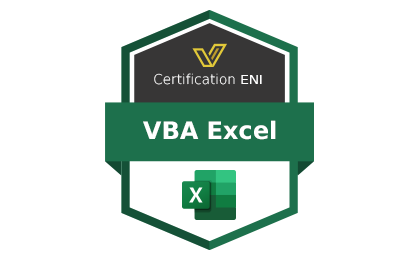 Badge - Certification ENI VBA Excel
